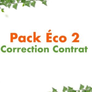 pack éco 2 correction contrat
