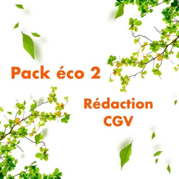 pack éco 2 rédaction CGV