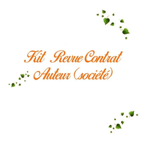 kit contrat auteur société