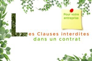 clauses interdites dans un contrat