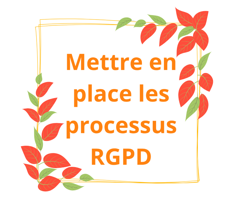 mise en place processus rgpd