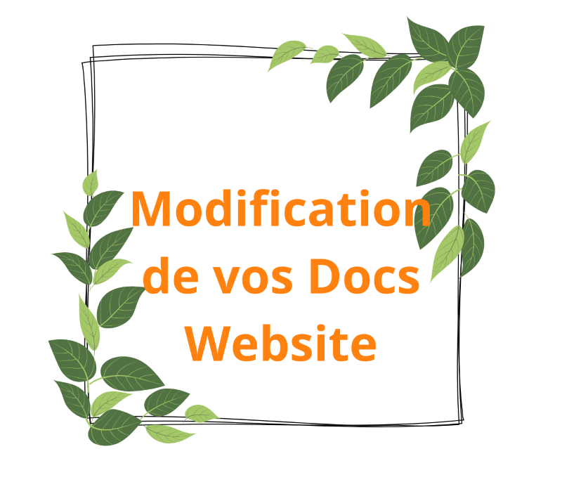 modification doc webiste