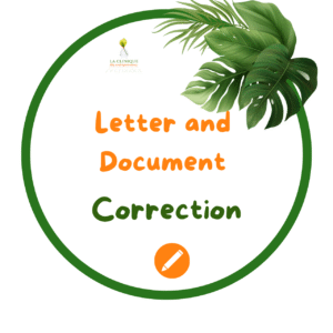 LETTER & DOCUMENT CORRECTION