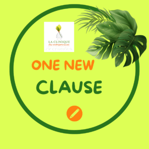 ONE NEW CLAUSE